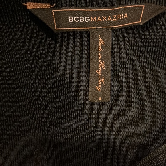 BCBG MAXAZRIA BLACK SPANDEX DRESS SIZE SMALL - Picture 3 of 5